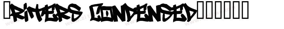 Writers condensed字体转换